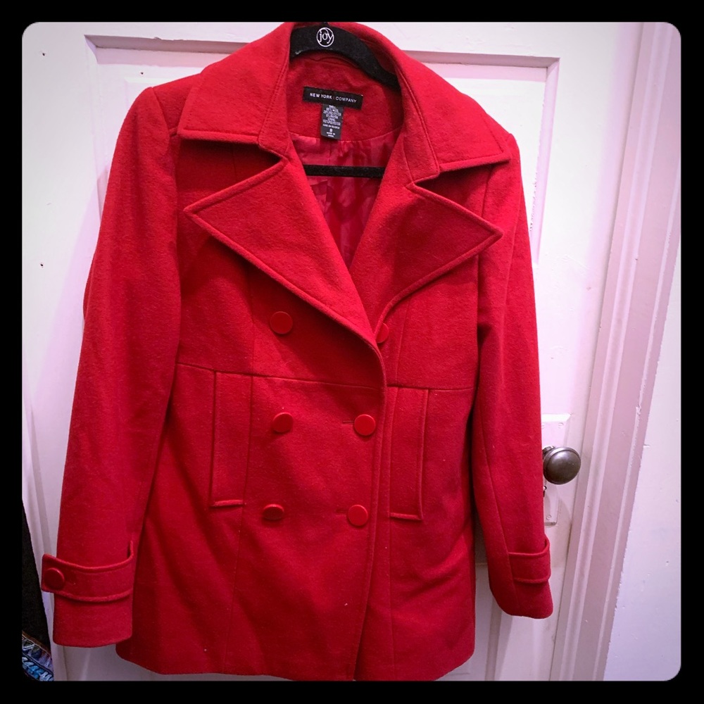 Red Pea Coat